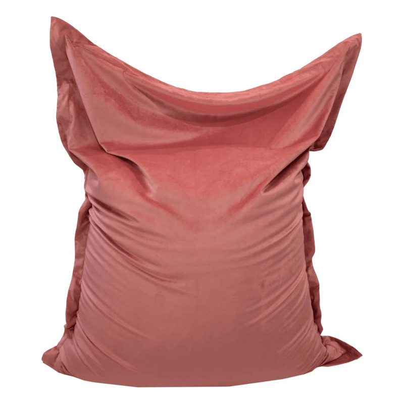 Lazy Panda Handmade Velvet Giant Bean Bags - Pink - مقعد جلدي